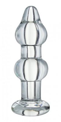 Double Glass Anal Plug