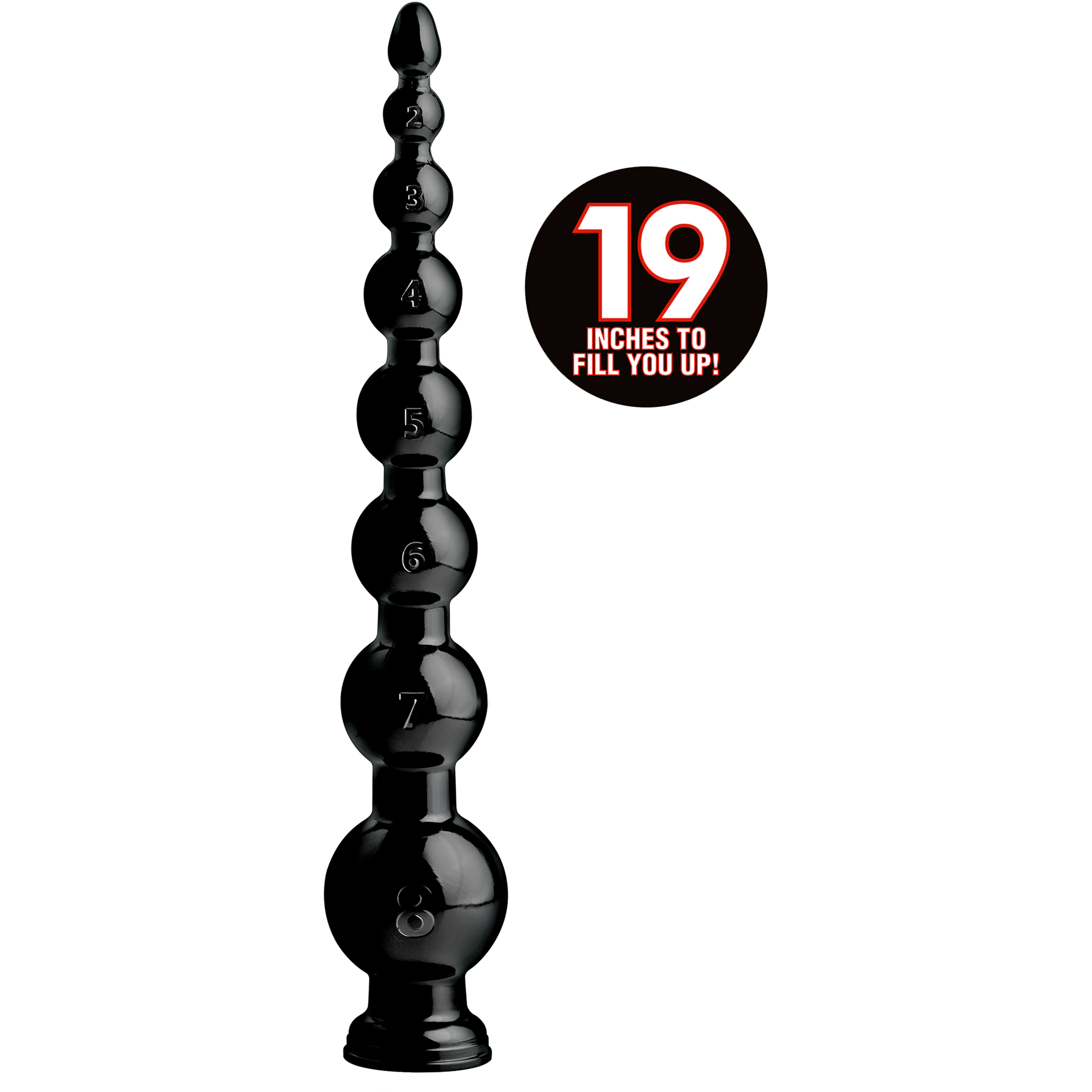 Hosed+19+Inch+Graduated+Bead+Anal+Snake
