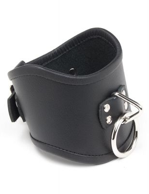 Tall Curved Leather Posture Collar