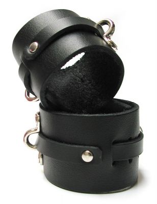 KinkLab Bondage Basics Leather Wrist Cuffs