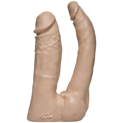 Doc Johnson Vac-U-Lock Natural Double Penetrator Dildo