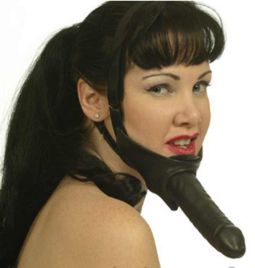 Lickity Split Dildo Head Harness