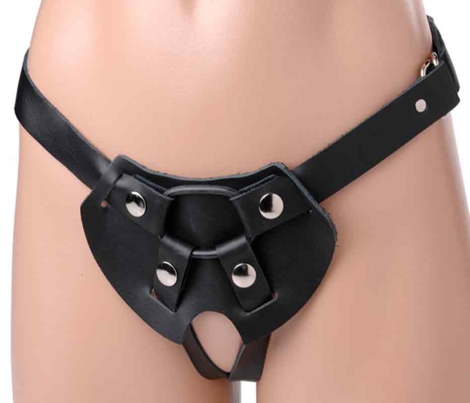 Strict+Leather+Two-Strap+Dildo+Harness