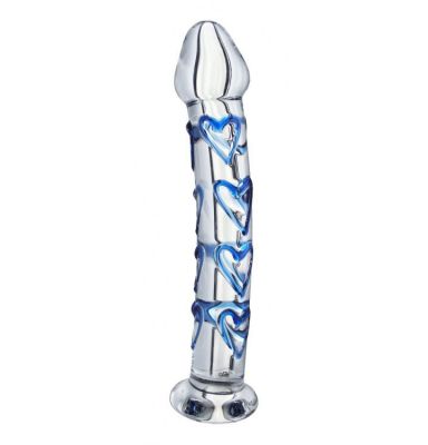 The Heart Throb Glass Dildo