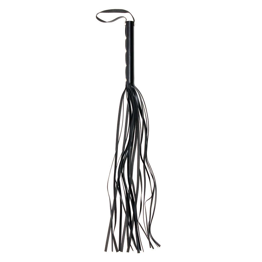 15+Strand+Leather+Flogger+Whip
