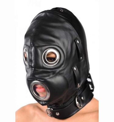 Total Lockdown Leather Hood