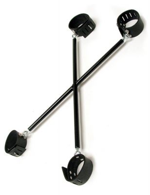 Steel X-Bars with Bondage Cuffs