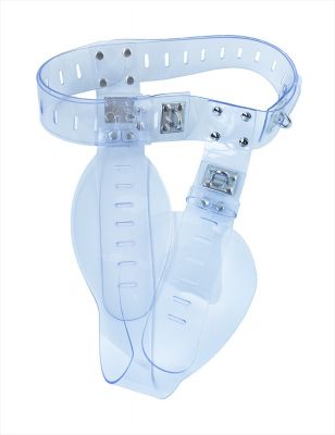 Female Clear CTRL Deluxe Locking Chastity Belt