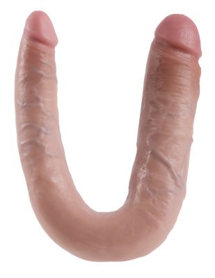 King Cock U-Shaped Large Double Trouble Dildo