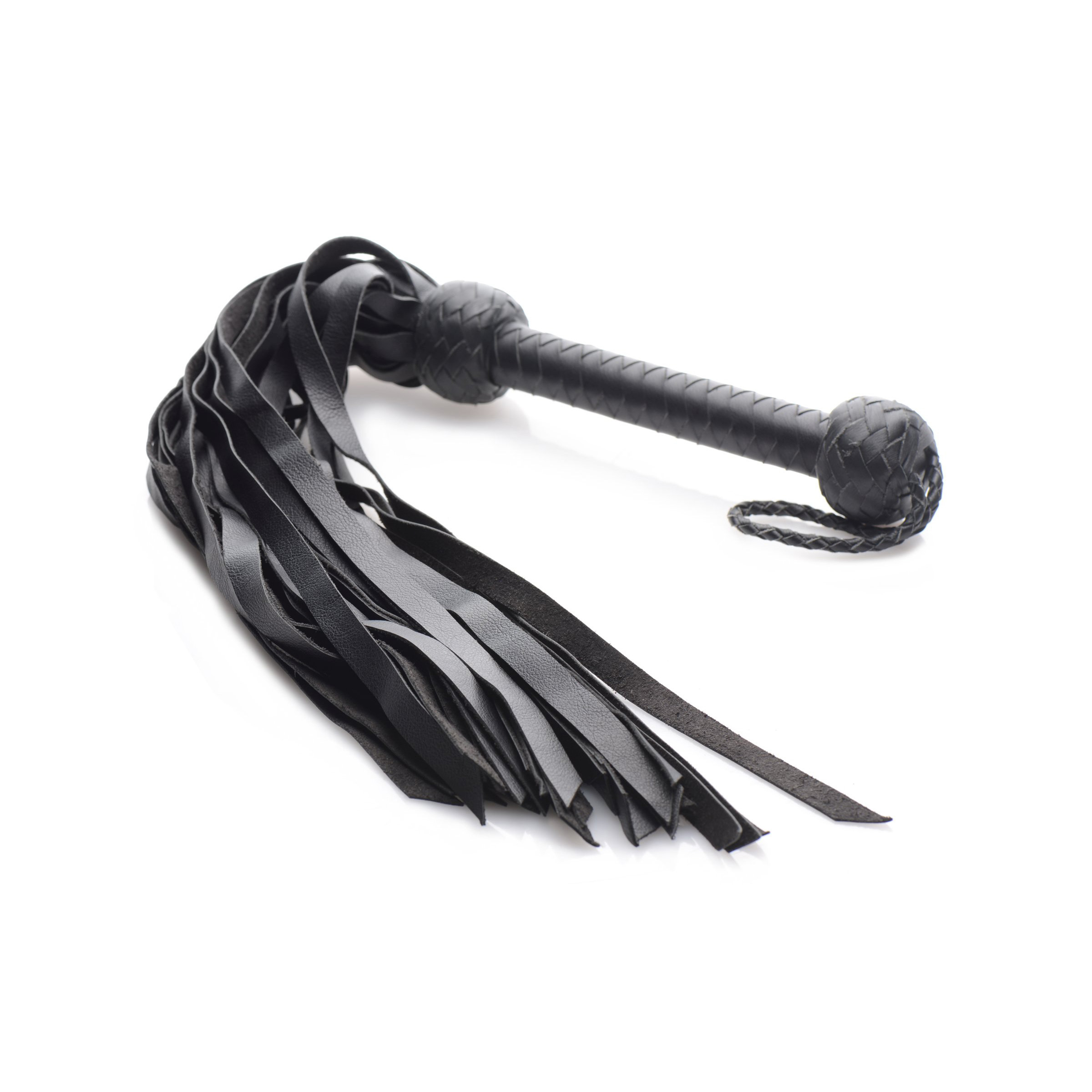 Strict+Leather+Premium+Deerskin+Flogger-+Black