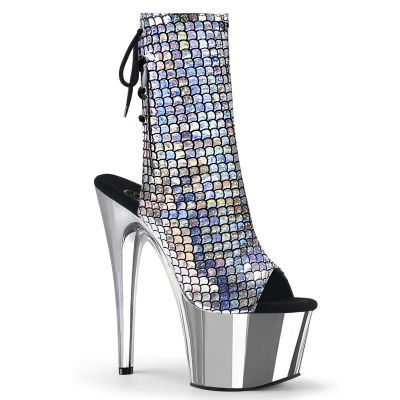 Sexy Serpent Holographic Platform Booties