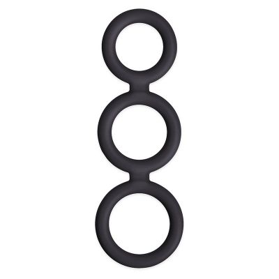 Renegade Black Triad Rings Silicone Cock Ring