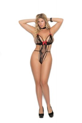 Retro Lace Teddy with a Twist - Queen