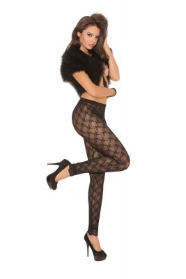 Black Plus Size Lace Leggings