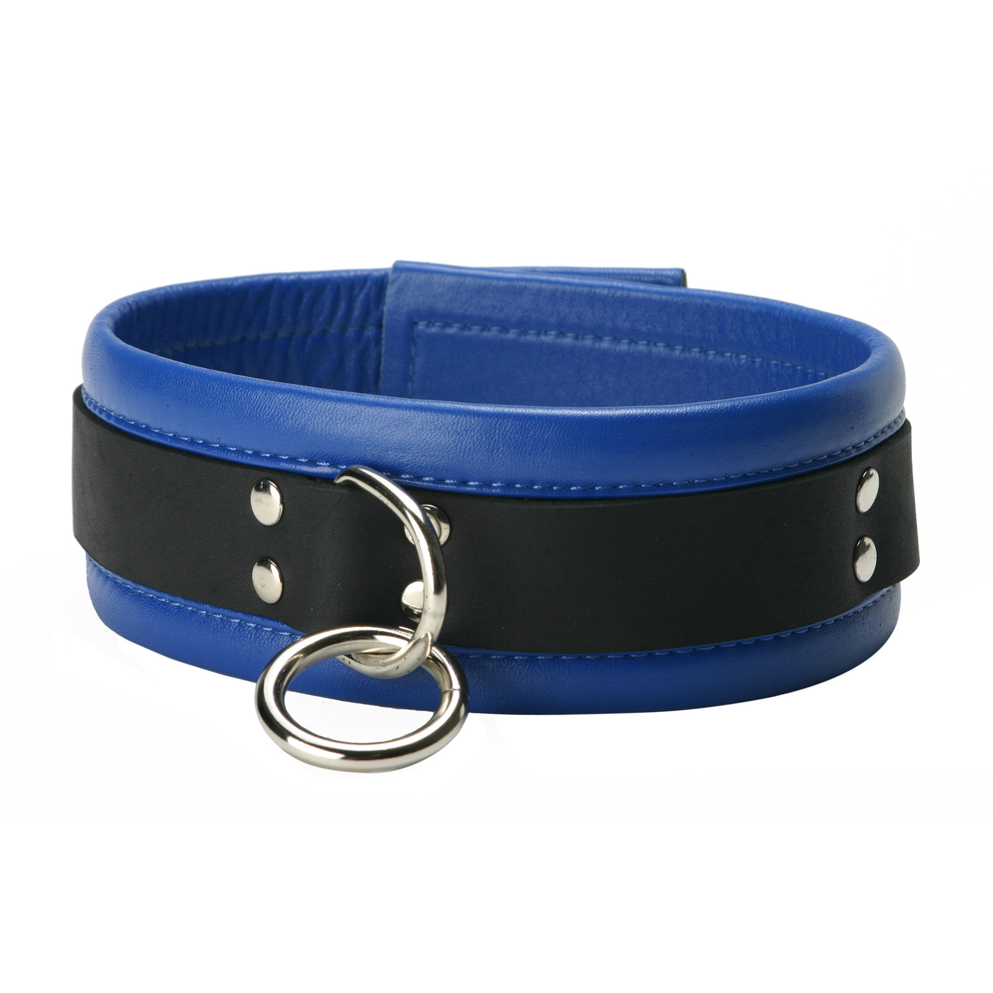Blue+Mid-Level+Leather+Collar
