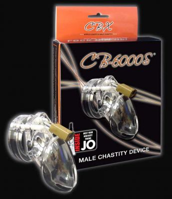 CB-6000 Short Clear Male Chastity Device