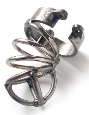 Lightweight Brushed Steel Cock Cage