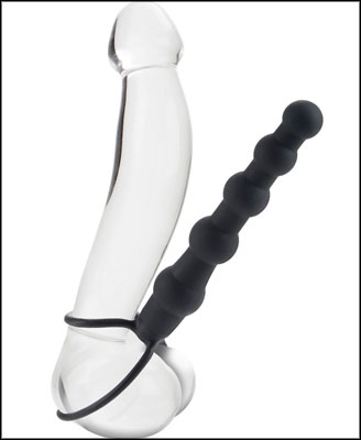 Silicone Love Rider Beaded Dual Penetrator