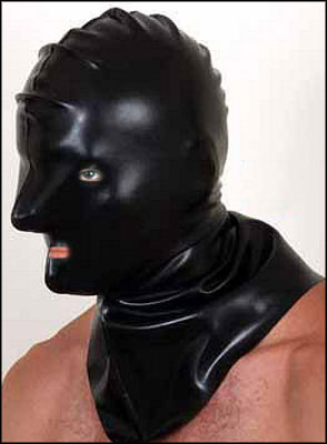 Hangman's Hood with Eye Nose and Mouth Openings
