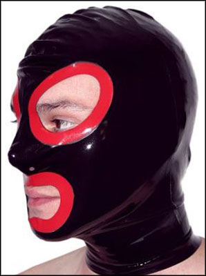 Zippered Hood with Eye Nose and Mouth Holes
