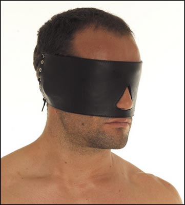 Lace Up Leather Blindfold