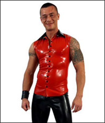 Sleeveless Snap Shirt