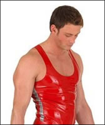 Sleeveless Singlet Side Stripes
