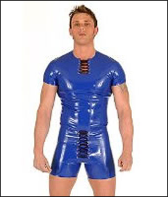 Short Sleeve Lace-Up Front