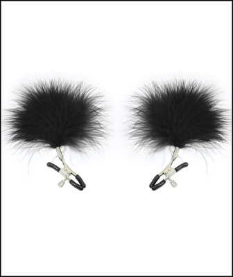 Sex+And+Mischief+Feathered+Nipple+Clamps