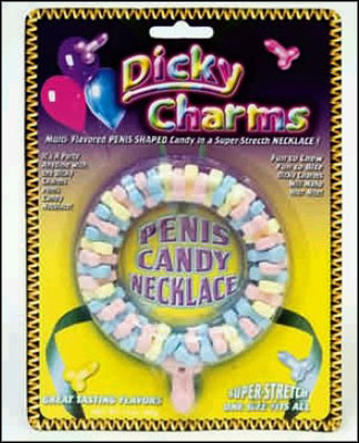 Dicky Charms Multi Flavored Penis Shaped Candy Necklace
