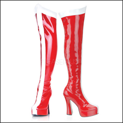 Peppermint Stick Platform Boots