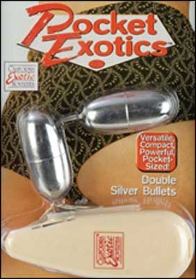 Pocket Exotics - Vibrating Double Silver Bullets