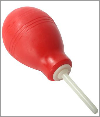 CleanStream Enema Bulb Red